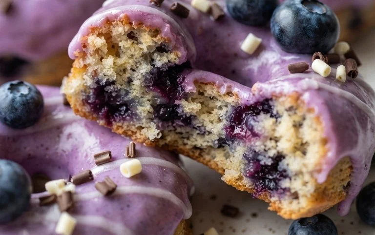 Blueberry Cake Donuts