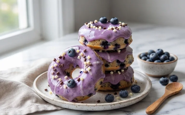 Blueberry Cake Donuts