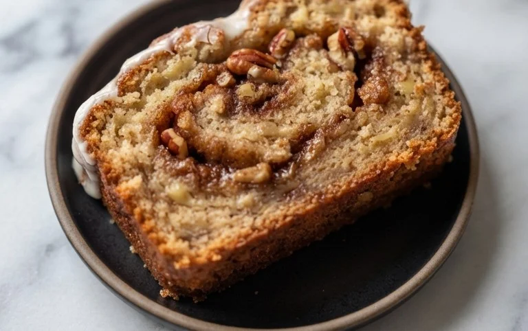 Cinnamon Roll Banana Bread