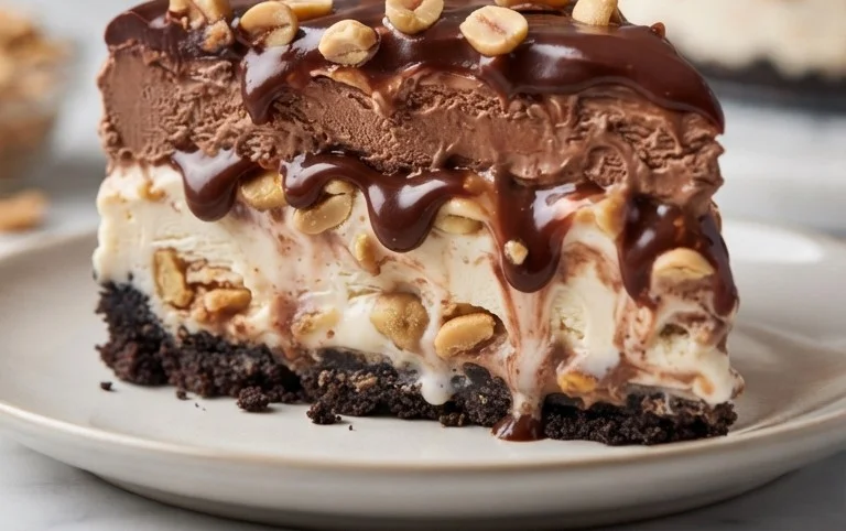 Buster Bar Ice Cream Cake