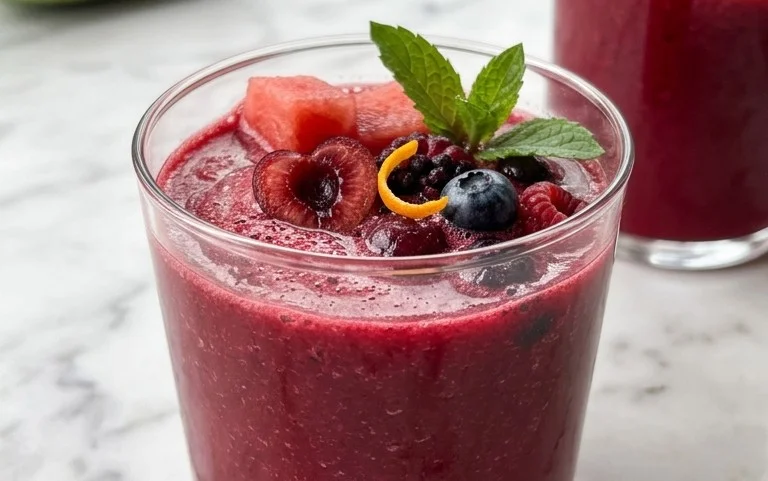 Watermelon Cherry Berry Beet Juice
