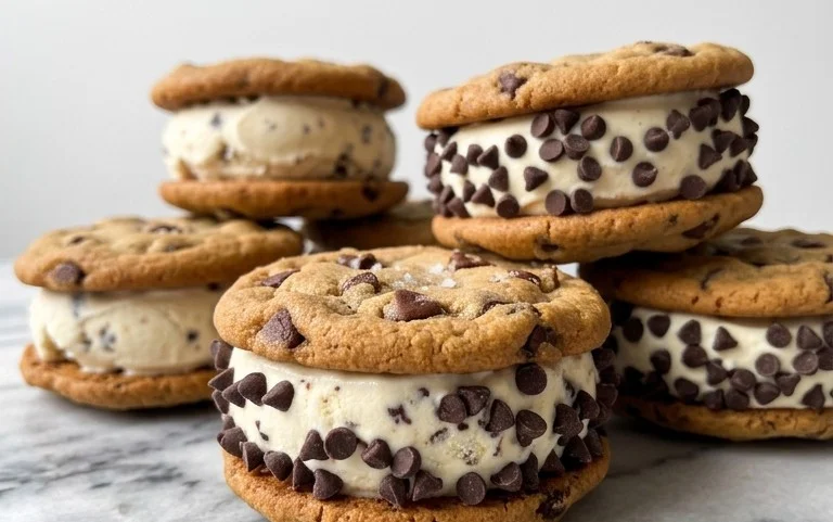 Cookie Ice Cream Sandwiches (Like a Chipwich!)