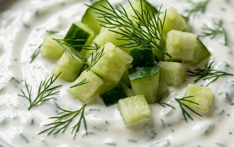 Cucumber Dip with Sour Cream and Dill