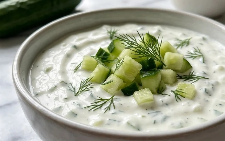 Cucumber Dip with Sour Cream and Dill