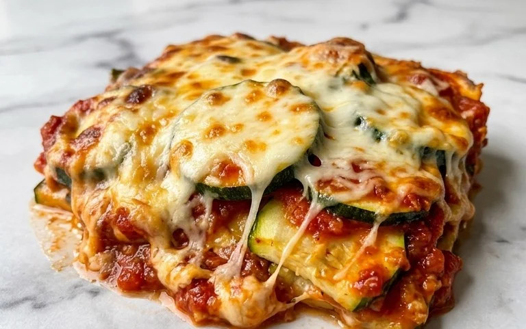 Three Cheese Zucchini Parmesan