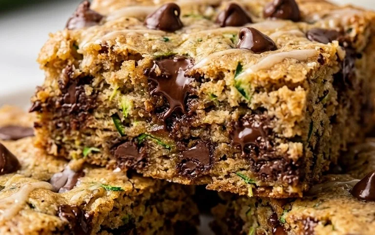 Chocolate Chip Zucchini Cookie Bars