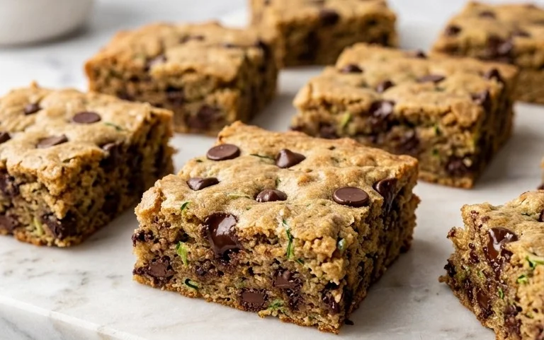 Chocolate Chip Zucchini Cookie Bars