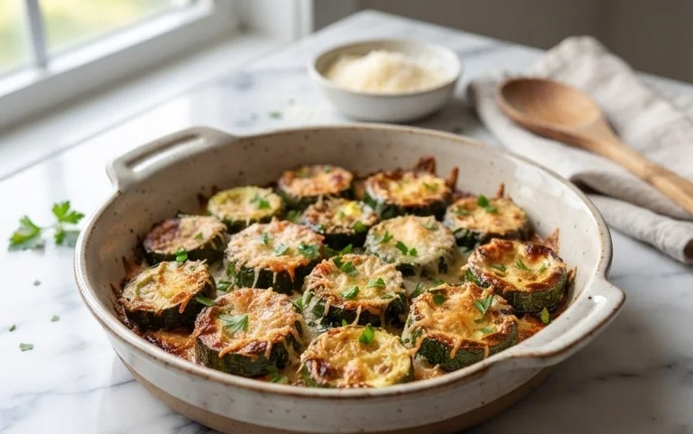 Oven Roasted Parmesan Zucchini 