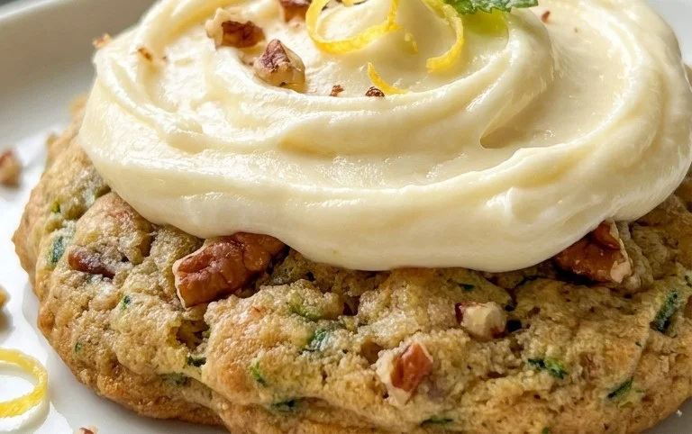 Zucchini Cookies with Cream Cheese Frosting