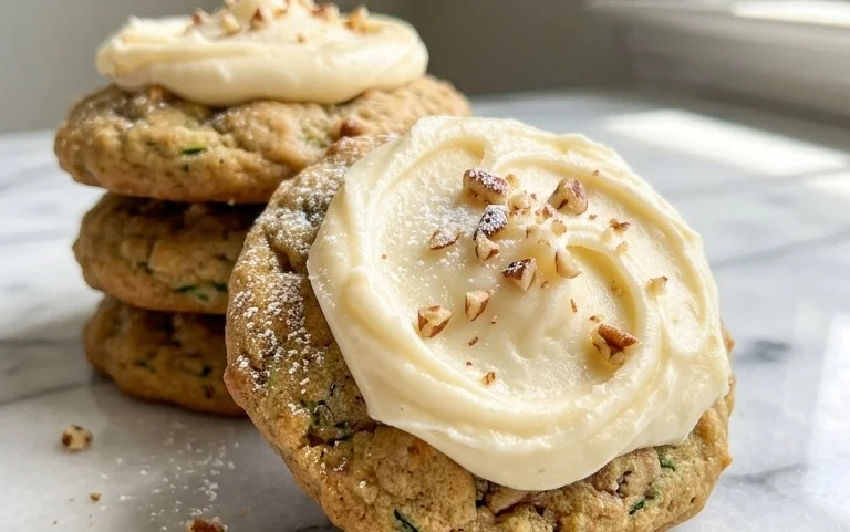 Zucchini Cookies with Cream Cheese Frosting