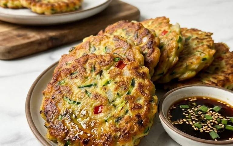 Quick & Easy Korean Zucchini Fritters (Hobak Jeon)