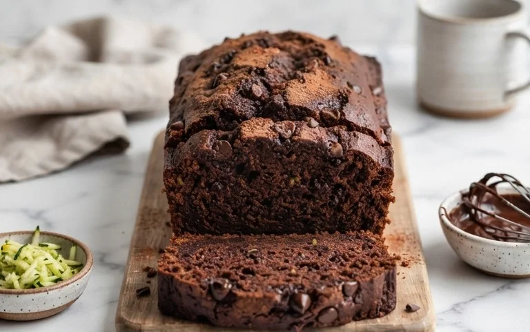 Double Dark Chocolate Zucchini Bread